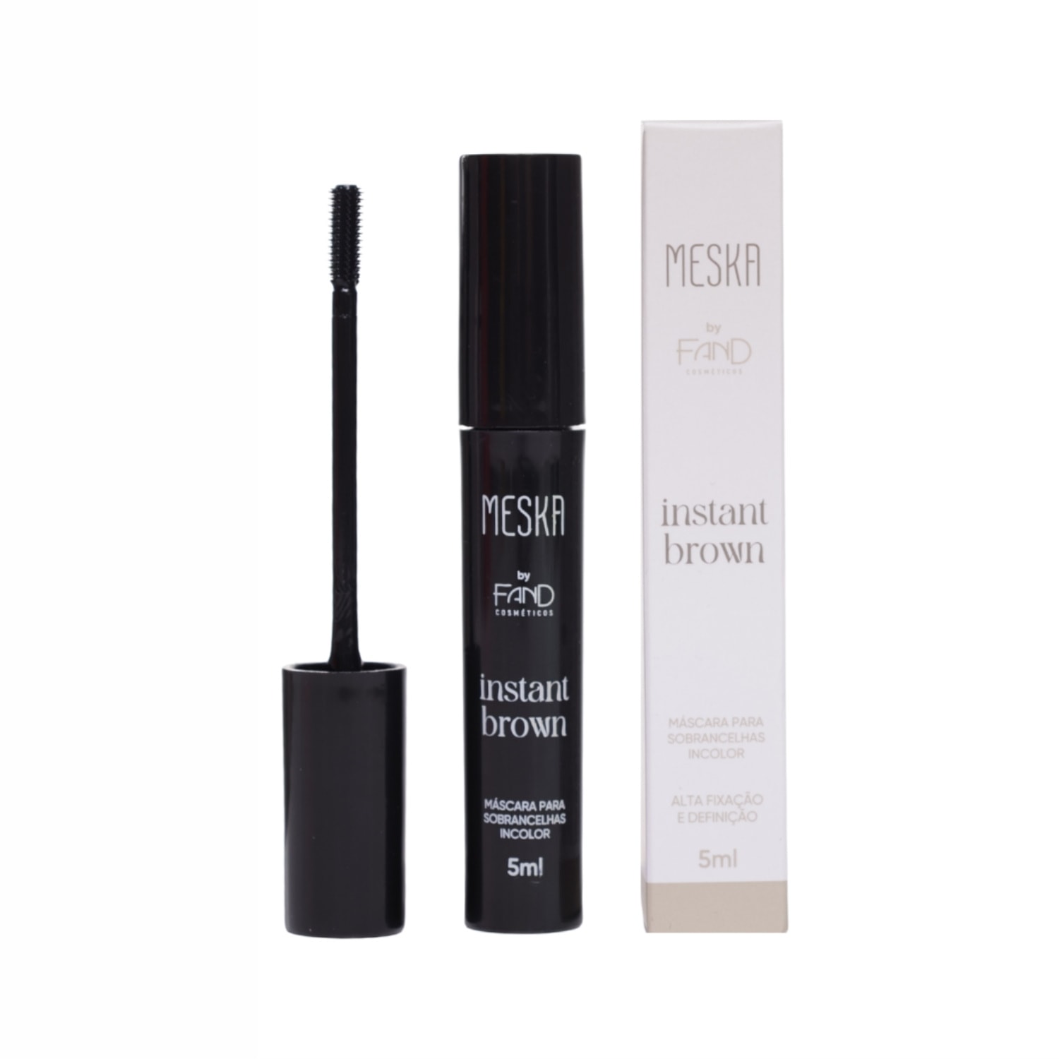 Fand Cosméticos Meska Instant Brown - Máscara para Sobrancelhas 5ml