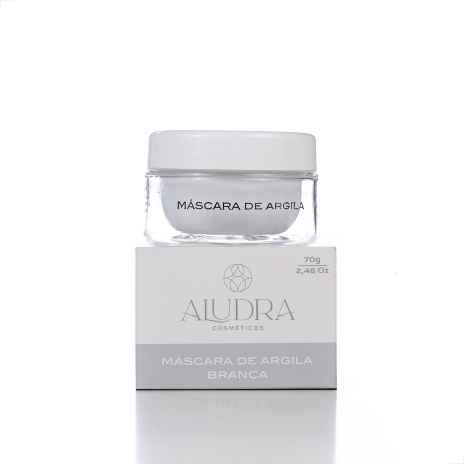 Máscara de Argila Branca Cremosa Aludra | Clareadora | Cicatrizante | Regeneradora Celular 70g