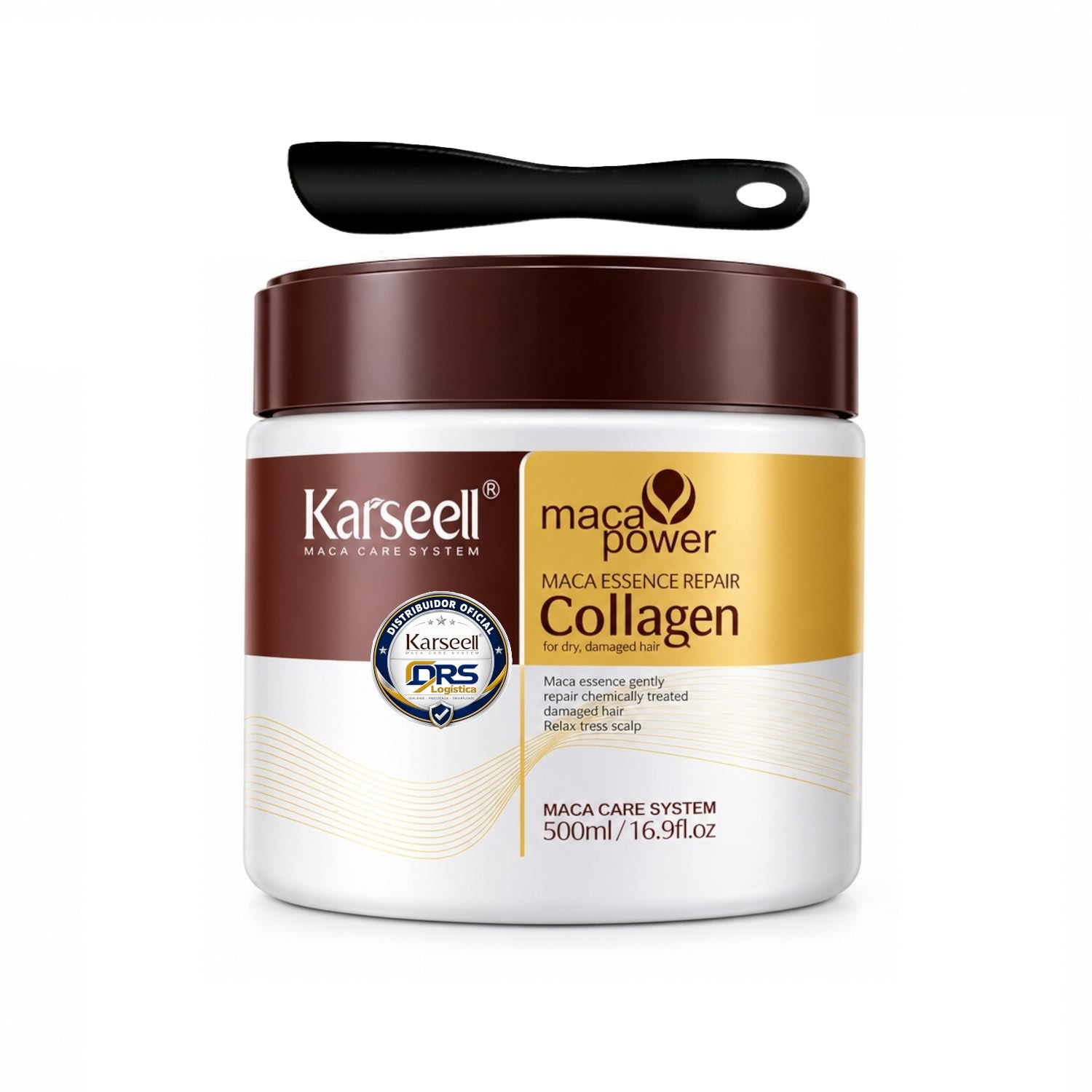 Máscara Karseell Original Collagen 500ml - Tratamento e Reparação Capilar