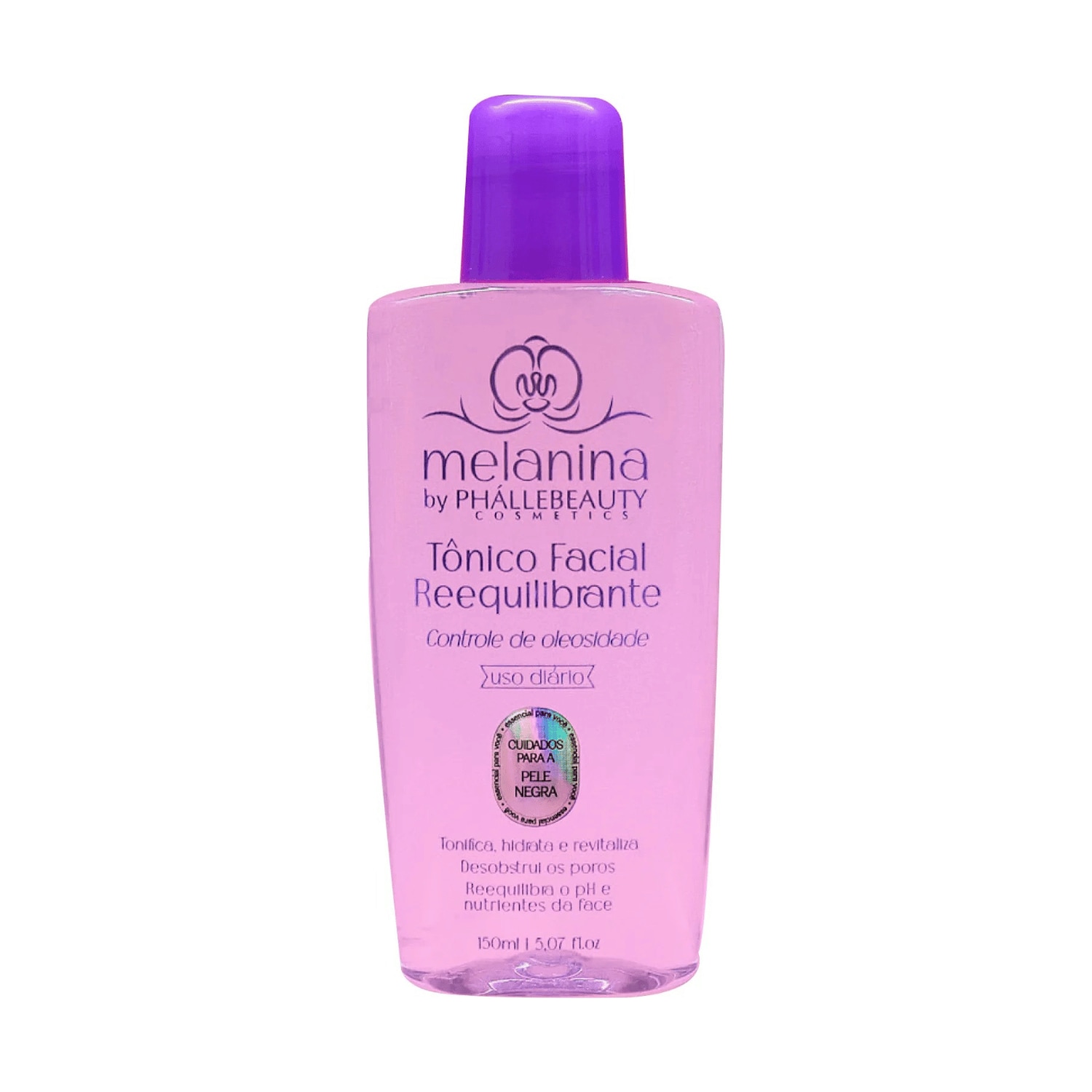 Tônico Facial Reequilibrante Controle de Oleosidade 150ml - Melanina by Phállebeauty