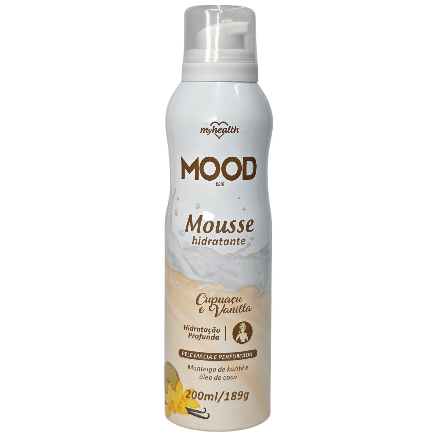 My Health Mood Care Mousse Hidratante Cupuaçu e Vanilla 200ml / 189g