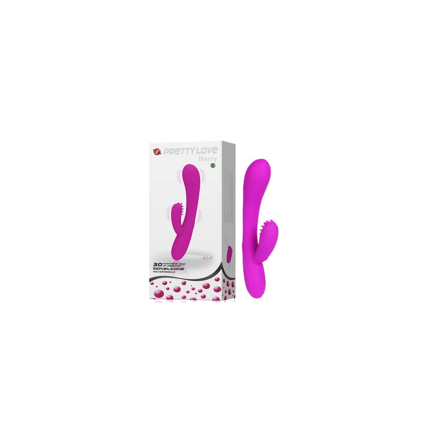 Vibrador Recarregável com 30 Vibrações - Pretty Love Harry