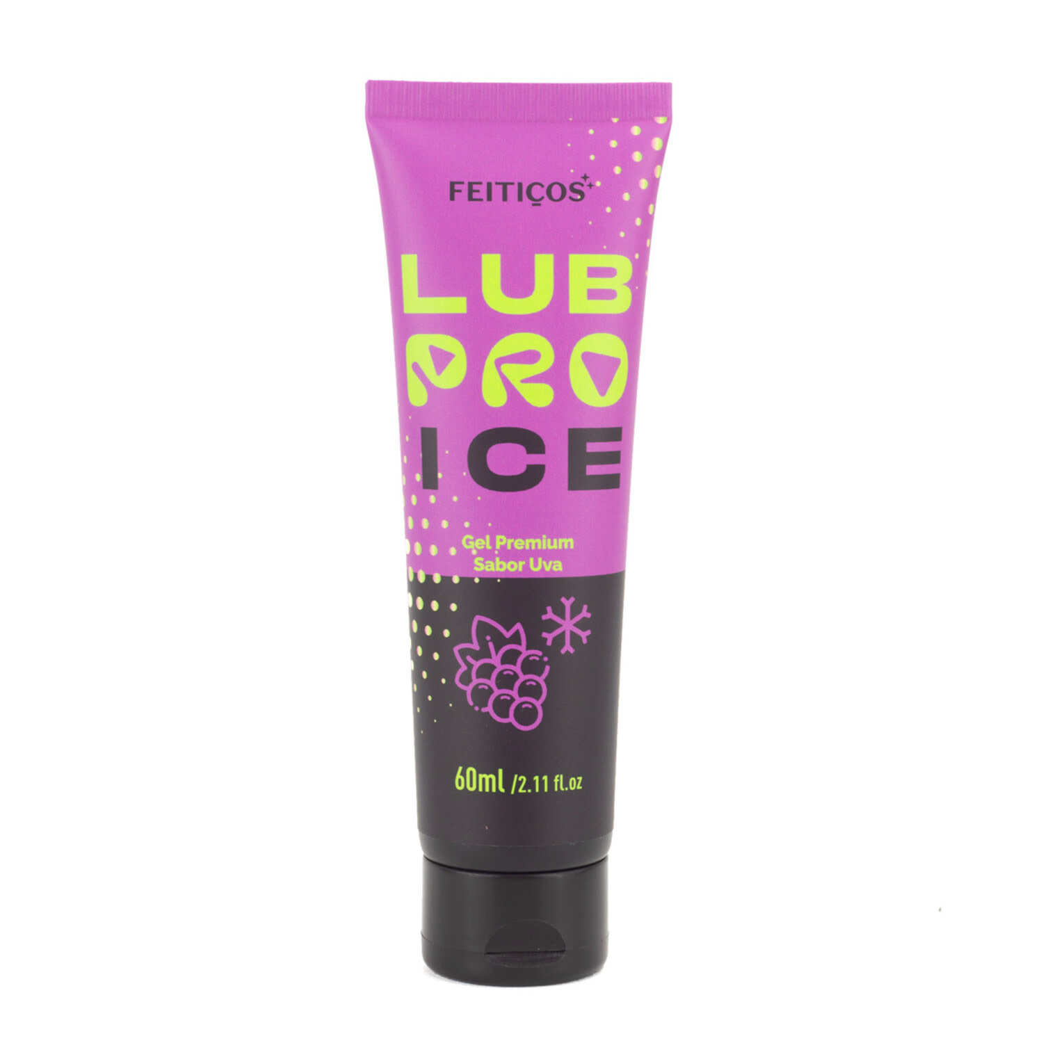 Gel Lubrificante Refrescante - Uva | 60ml | LubPro Ice