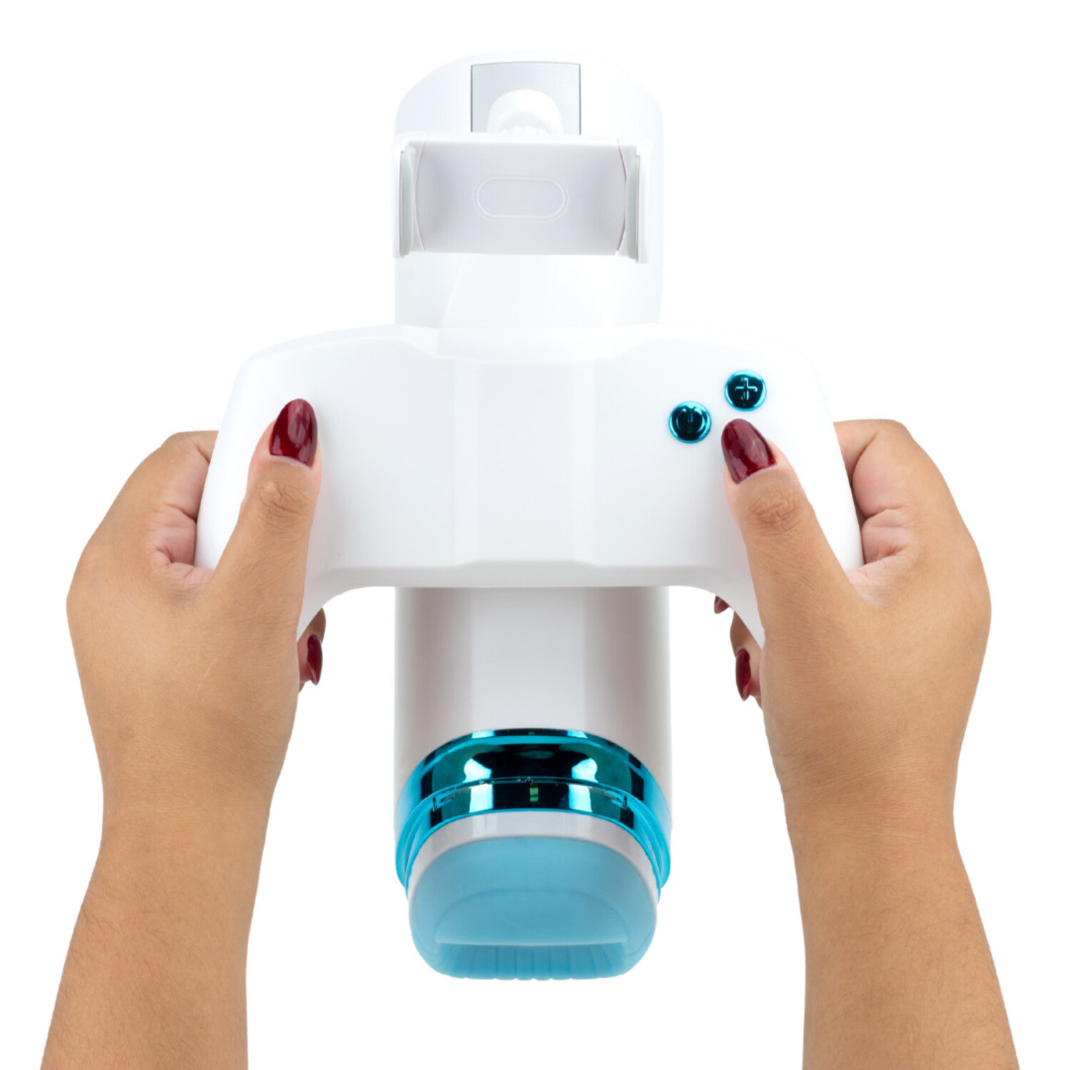 Masturbador c/ Suporte e 10 Vibrações - Branco | M-100 Pro