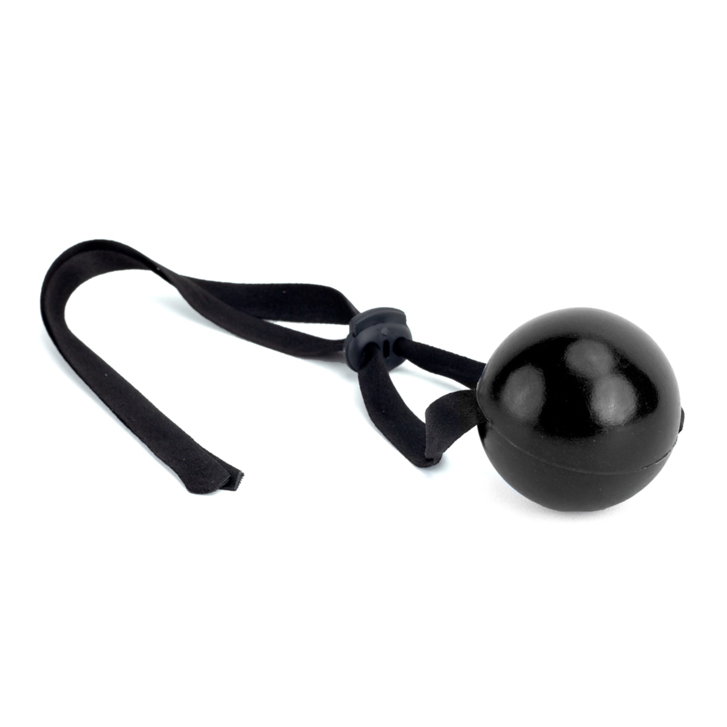 Mordaça Bola com Alça em Cetim - Preto | La Pimienta Sado