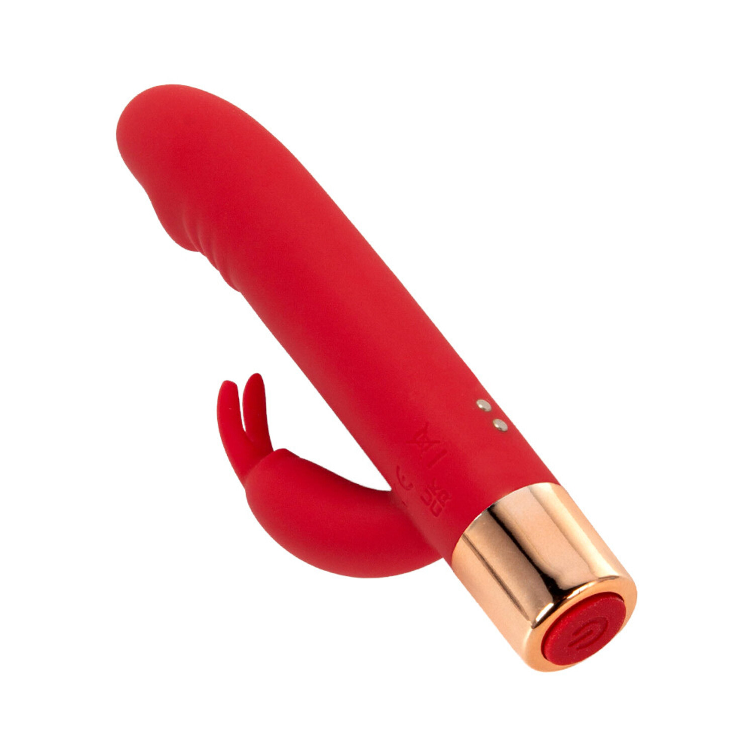 Mini Vibrador Rabbit Com Glande, 7 Vibrações - Vermelho|Dick
