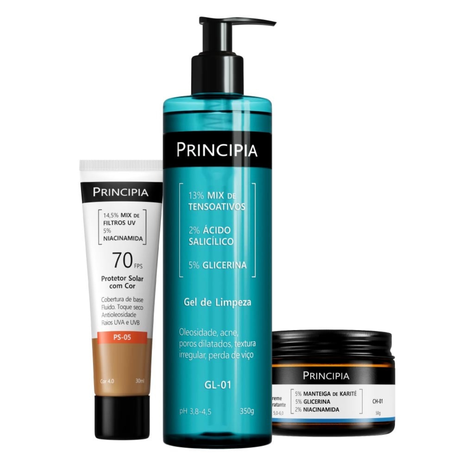 Kit Principia GL-01 + CH-01 + PS-05 Cor 4.0 (3 Produtos)