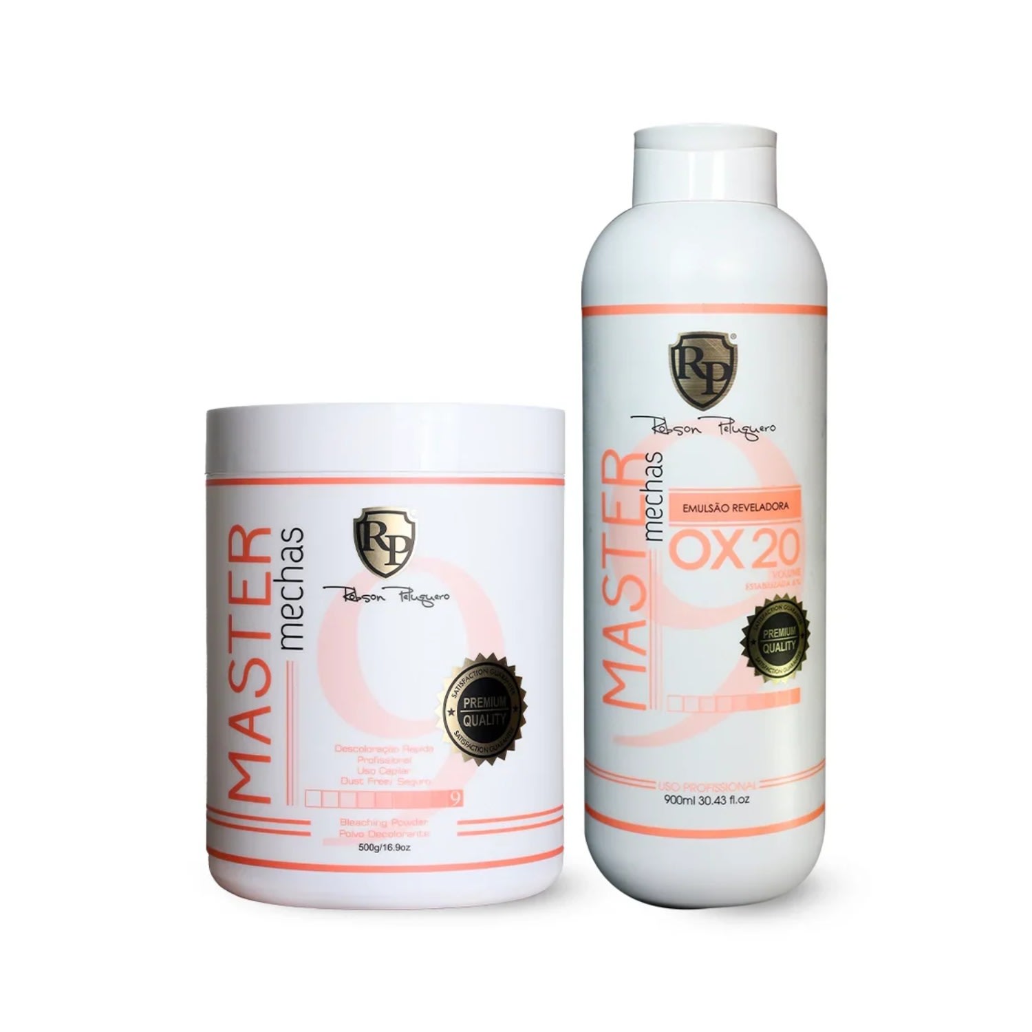 Po Descolorante + Ox 20 Master Mechas Robson Peluquero