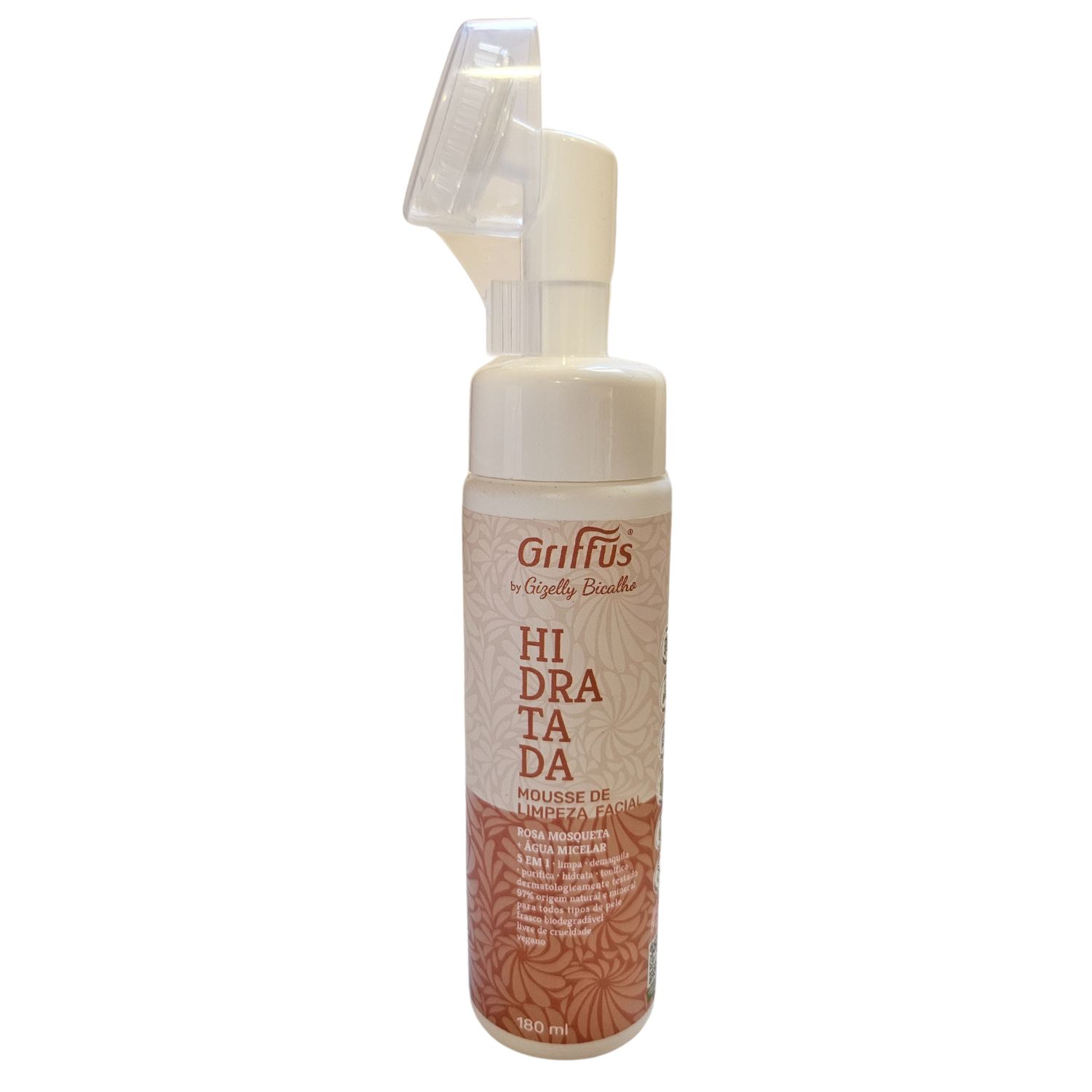 Griffus By Gizelly Bicalho Mousse de Limpeza Facial Hidratada Vegano 180ml