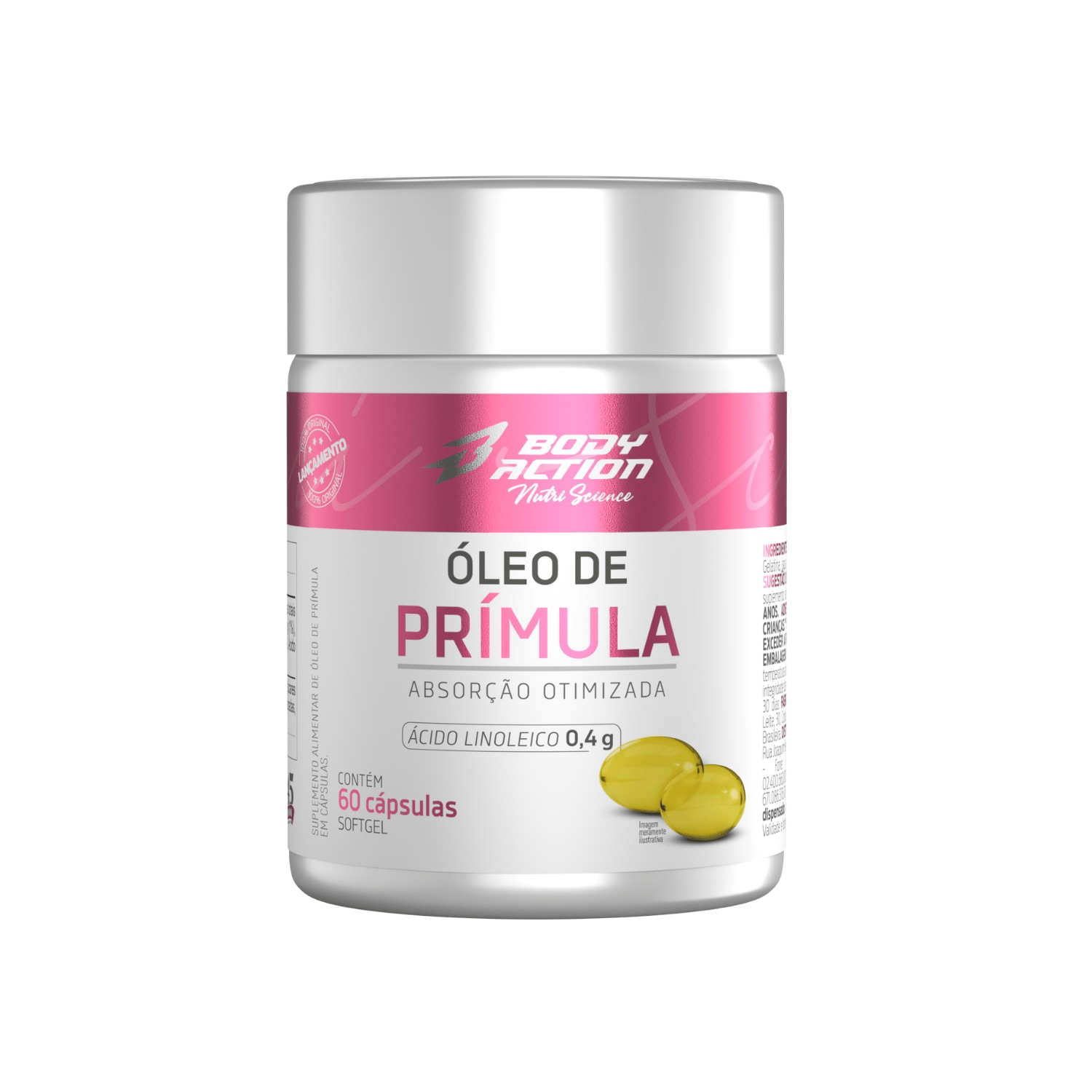 Óleo de Prímula - regulação hormonal e imunológico - 60 cápsulas soft gel