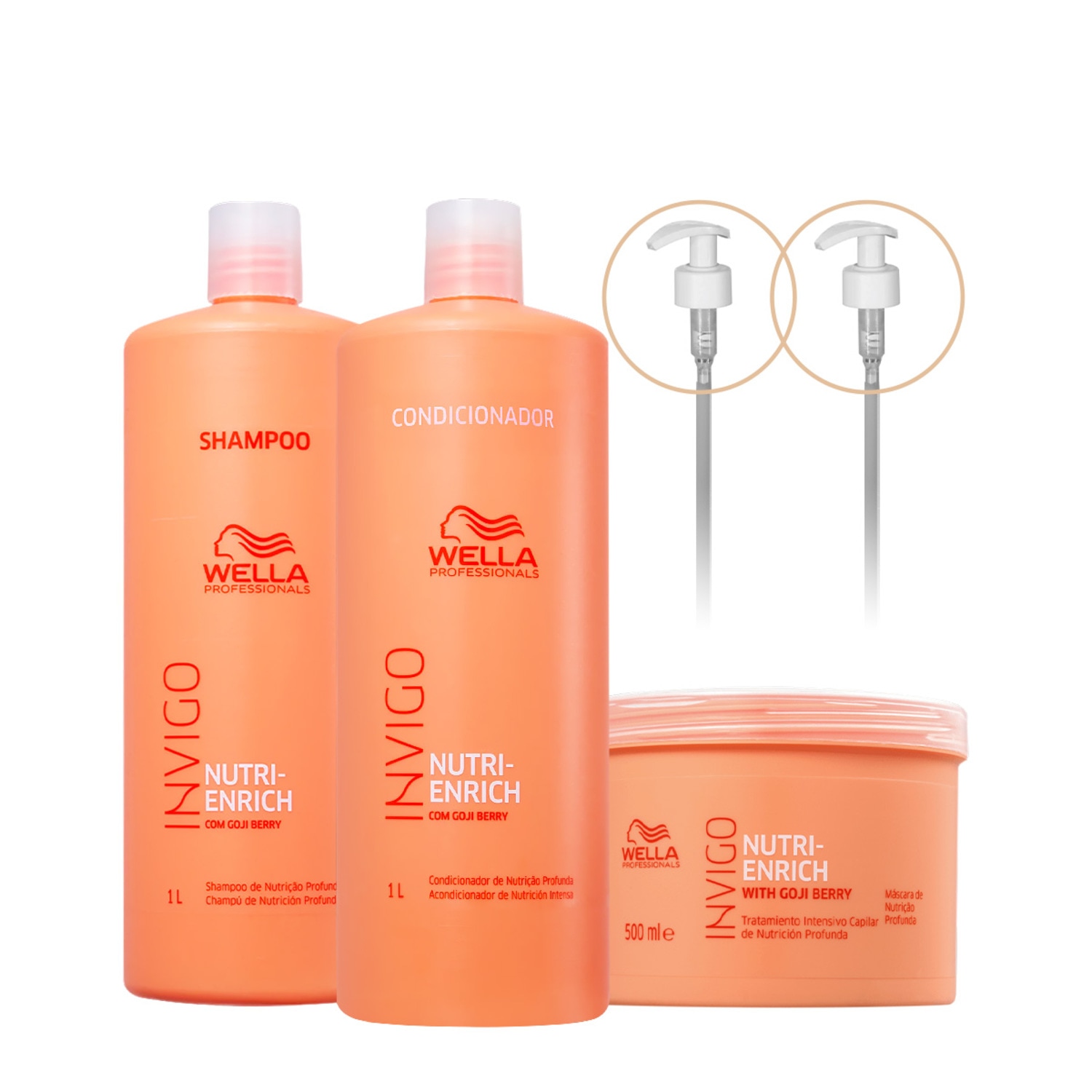 Kit Wella Professionals Invigo Nutri-Enrich Salon Total Válvula (5 produtos)