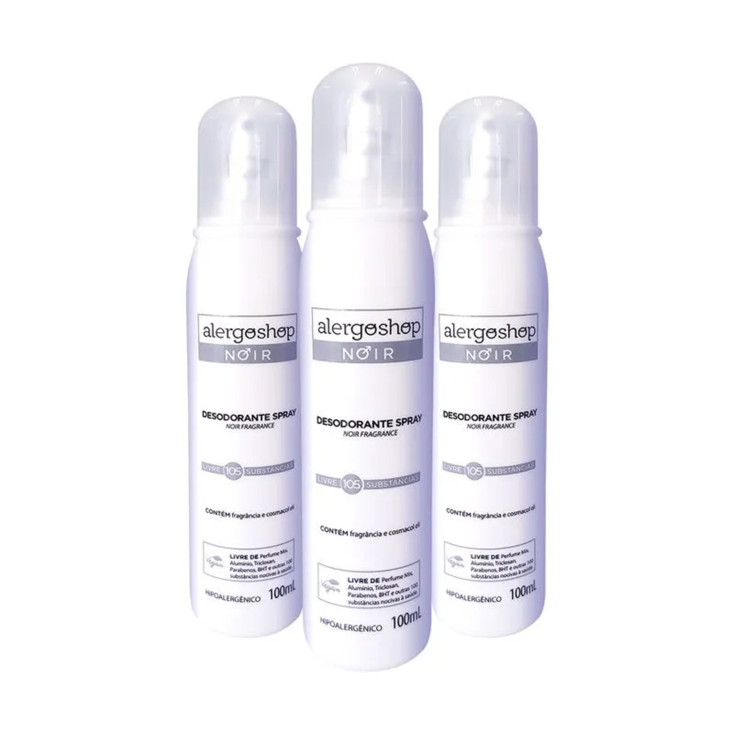 Kit Noir - Desodorante Spray 100ml 3 Unidades