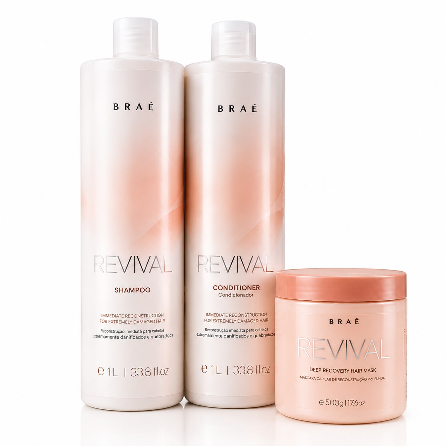 KIT Revival Shampoo 1L + Condicionador 1L + Máscara 500g