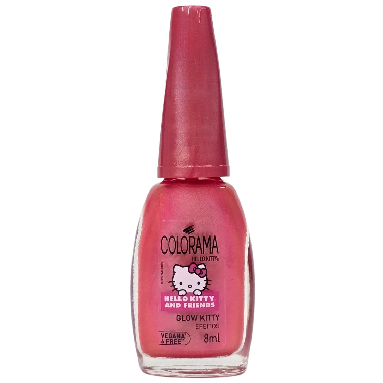 Colorama Hello Kitty And Friends Esmalte Efeitos Glow Kitty Hello Kitty 8ml