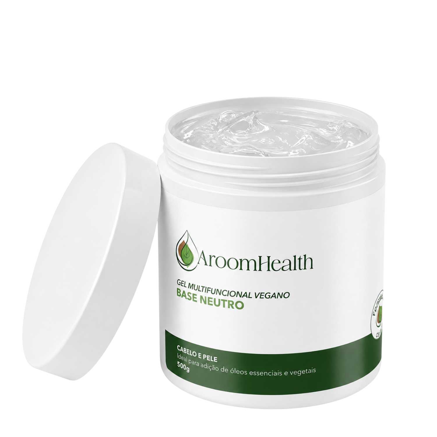 Gel Multifuncional Base Vegano Cabelo e Pele 500g Fórmula Exclusiva