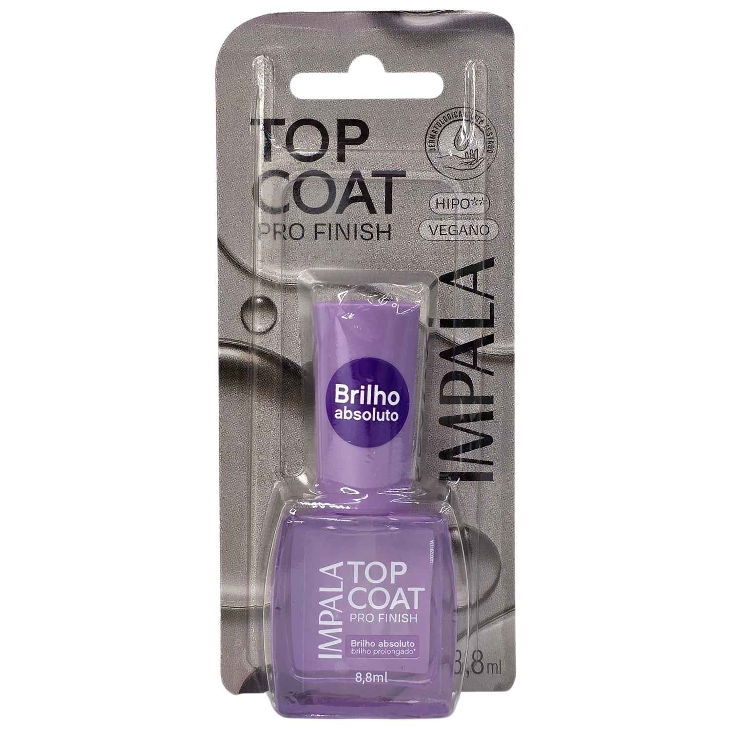 Impala Pro Finish Top Coat Brilho Absoluto Blister 8,8ml