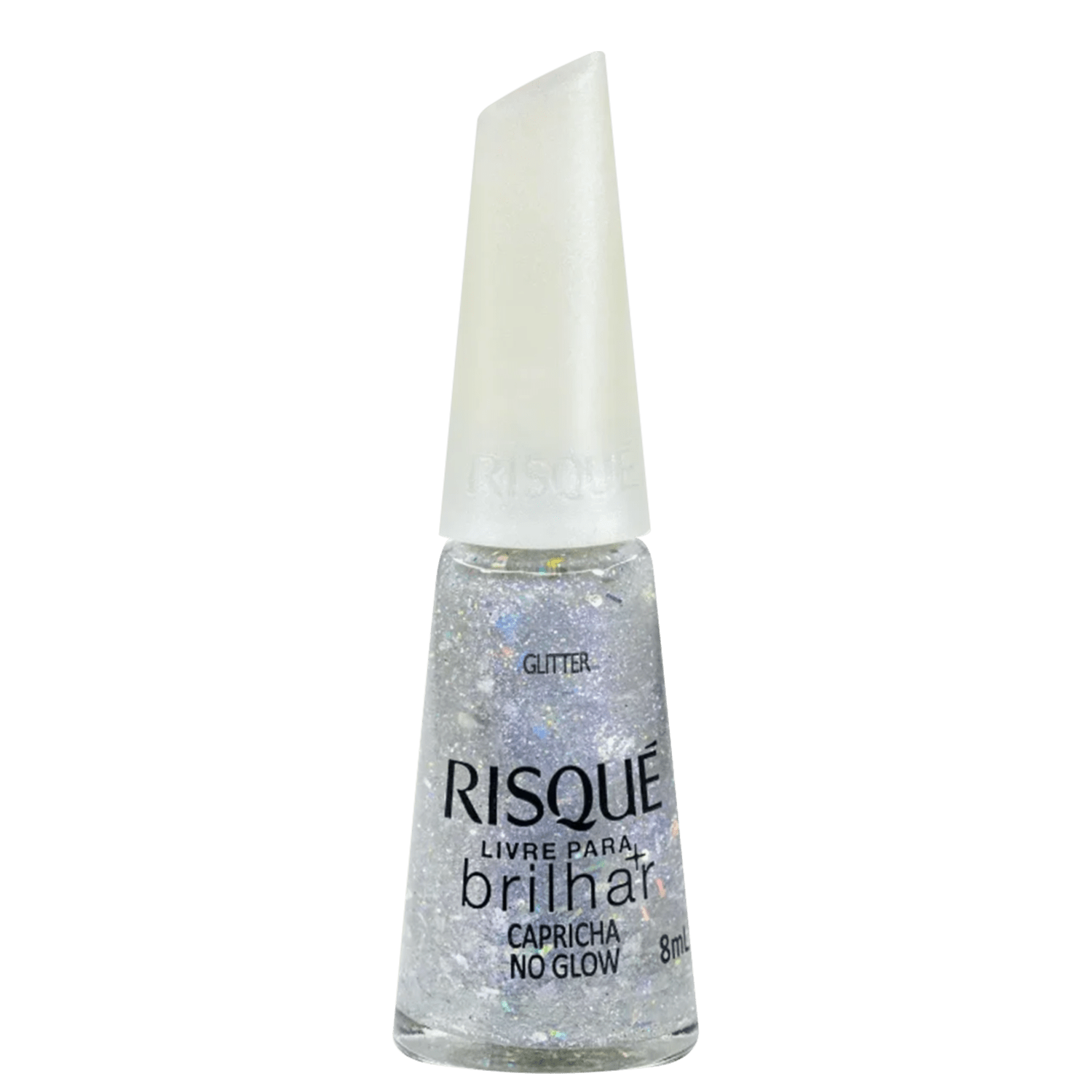 Risqué Livre Para Brilhar Capricha no Glow - Esmalte Glitter 8ml