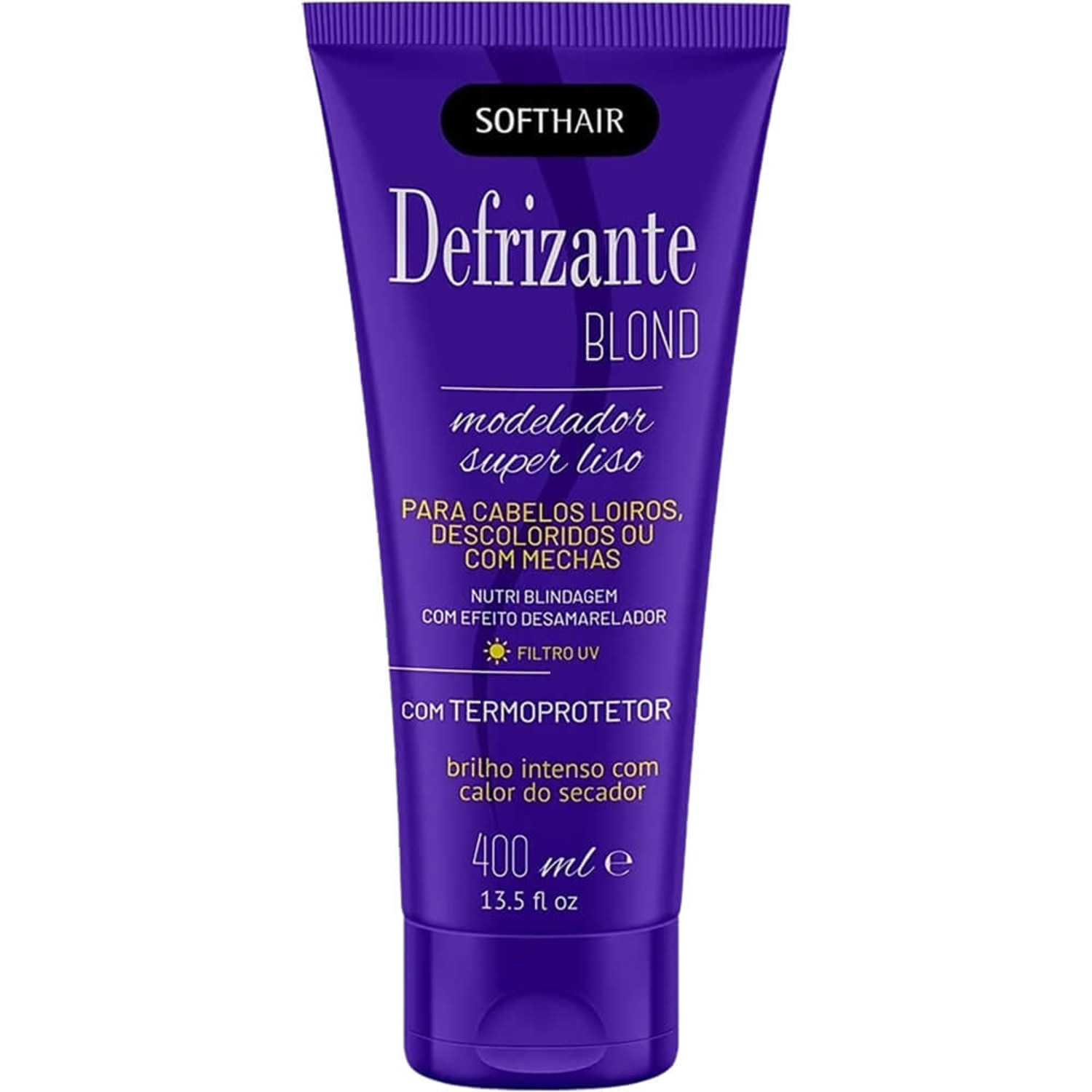Soft Hair Super Liso Blond - Defrizante Modelador 400ml
