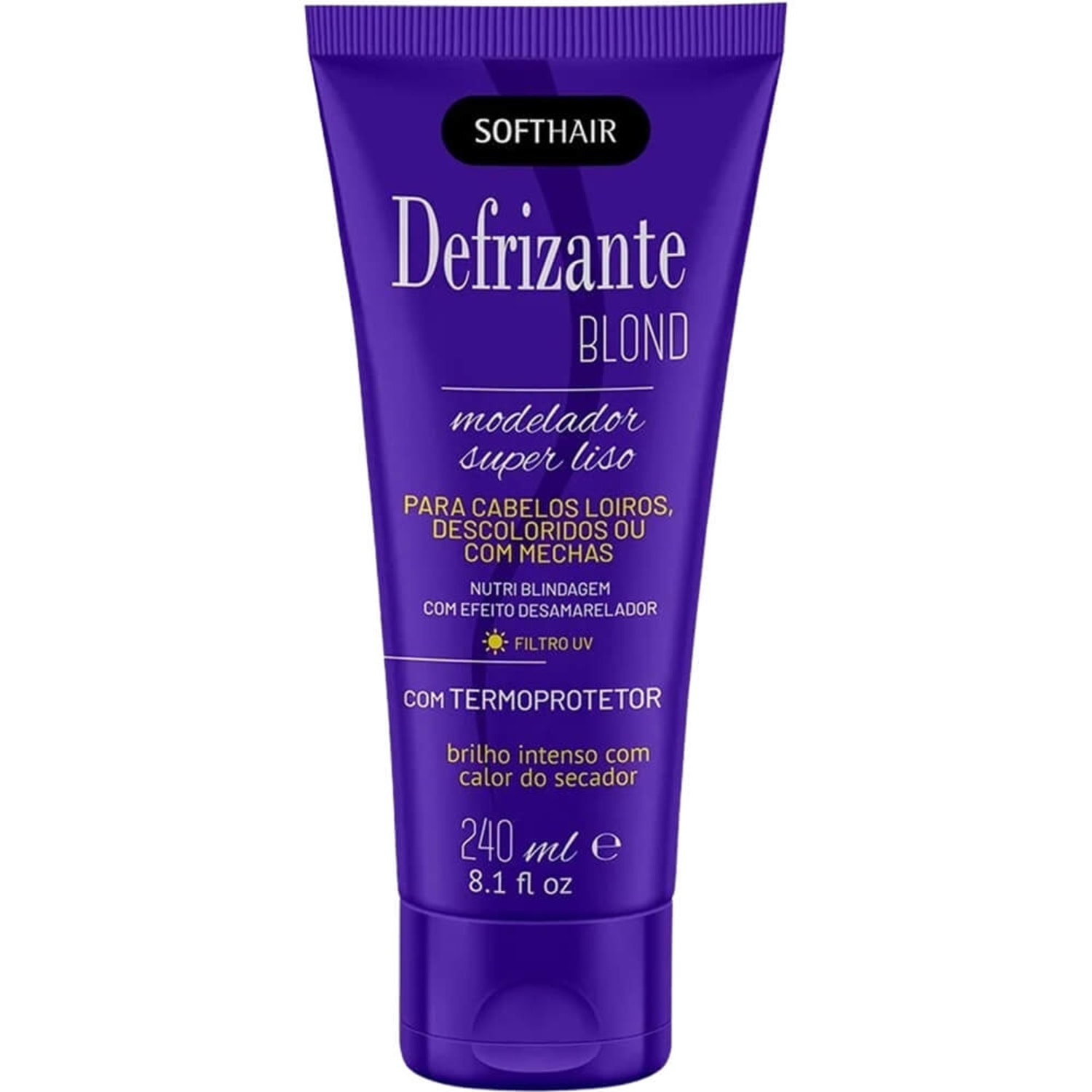 Soft Hair Super Liso Blond - Defrizante Modelador 240ml