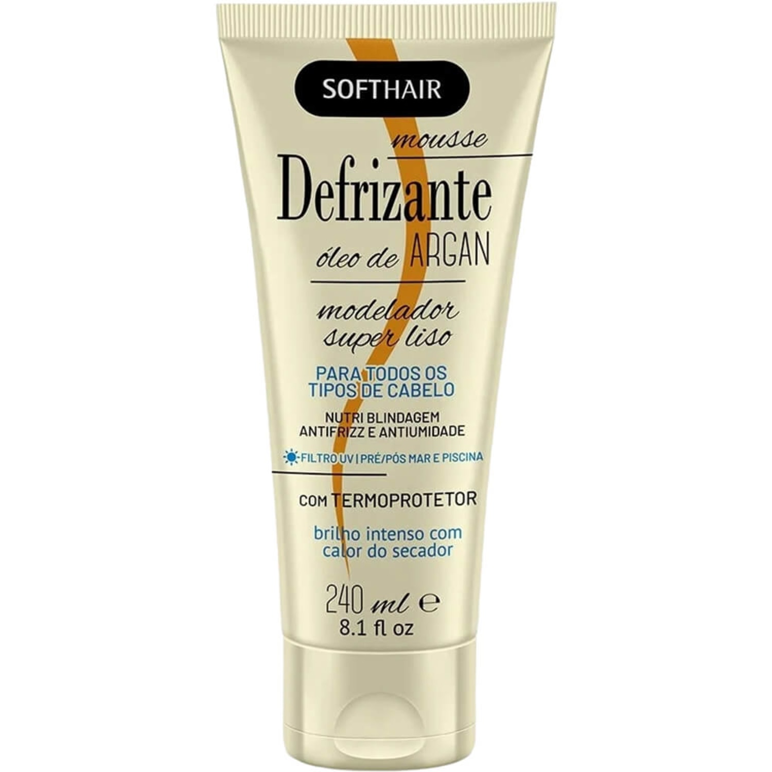 Soft Hair Super Liso Óleo de Argan - Mousse Defrizante 240ml