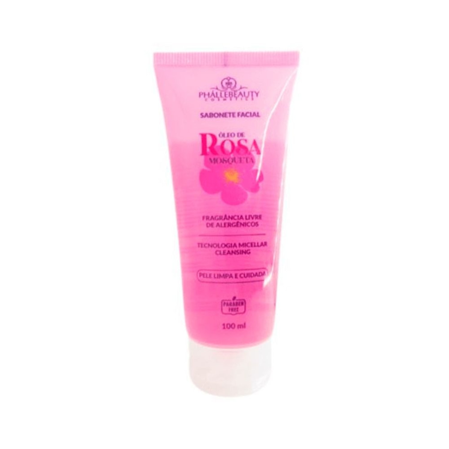 Phállebeauty Óleo de Rosa Mosqueta - Sabonete Líquido Facial 100ml