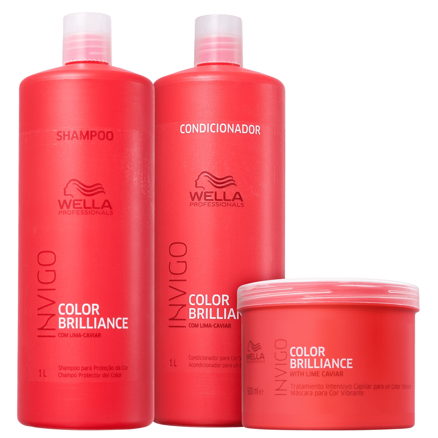Kit Wella Professionals Invigo Color Brilliance Salon Trio (3 Produtos)