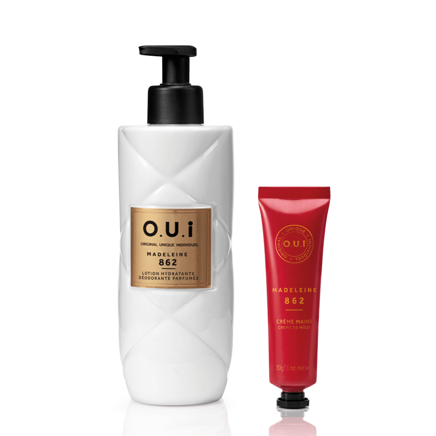 Combo Madeleine 862:Loção Corporal 400ml + Creme Para Mãos 30g