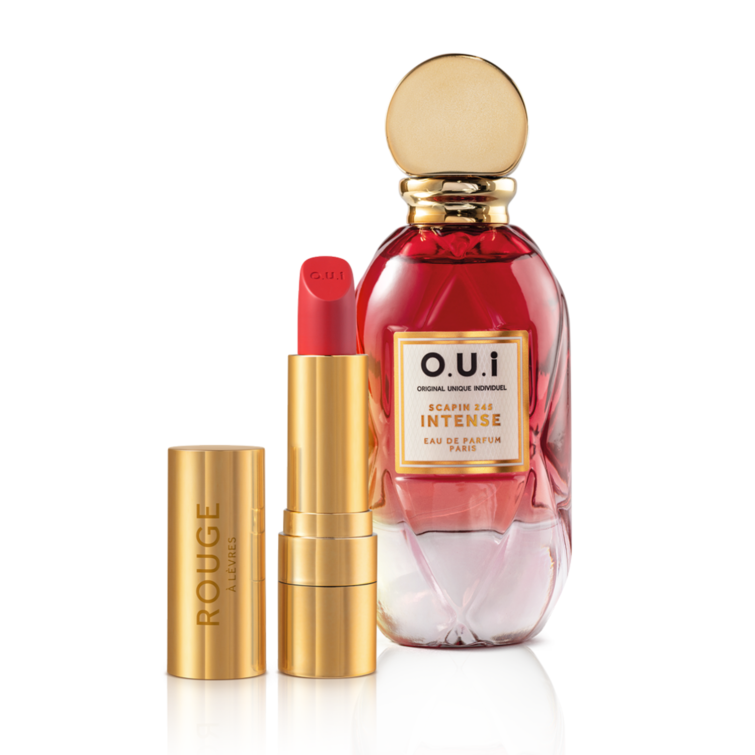 Combo Scapin Intense 245: Eau De Parfum 75ml + Batom Vermelho 3,5g