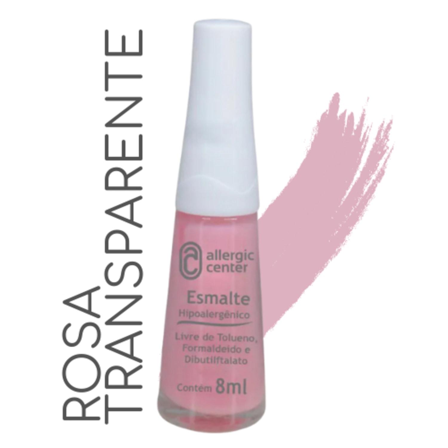 Esmalte Hipoalergênico 7 Free 7mL Allergic Center Cor:Rosa Transparente