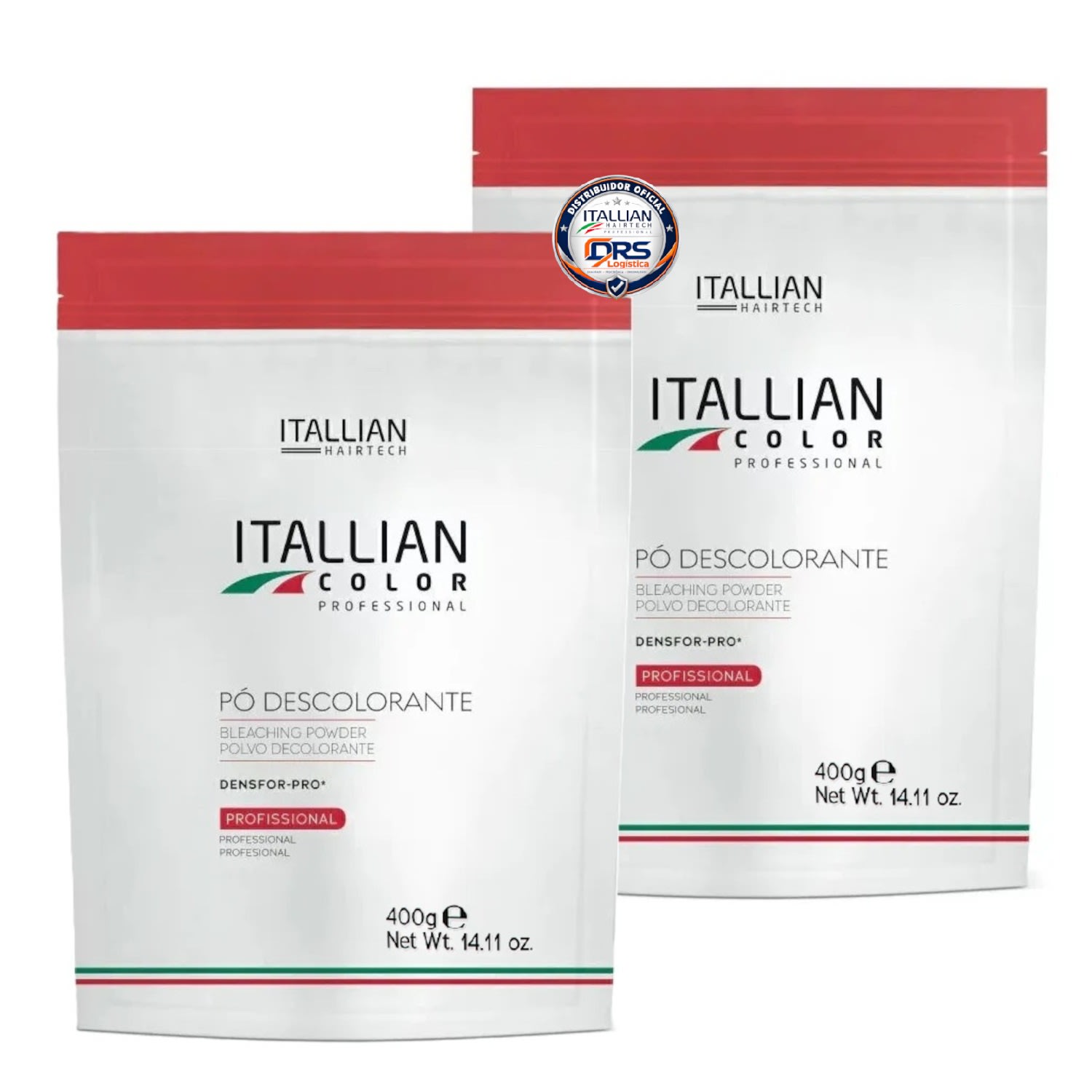 Kit 2 Pó Descolorante Itallian Color Profissional Pounch 400g