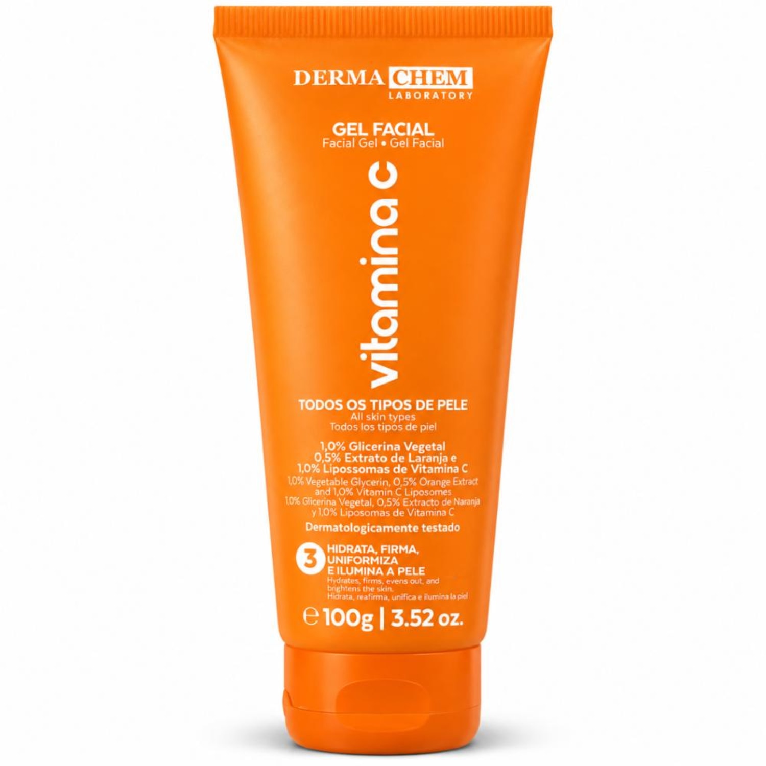 Gel Facial Dermachem Vitamina C Todos Os Tipos De Pele 100g
