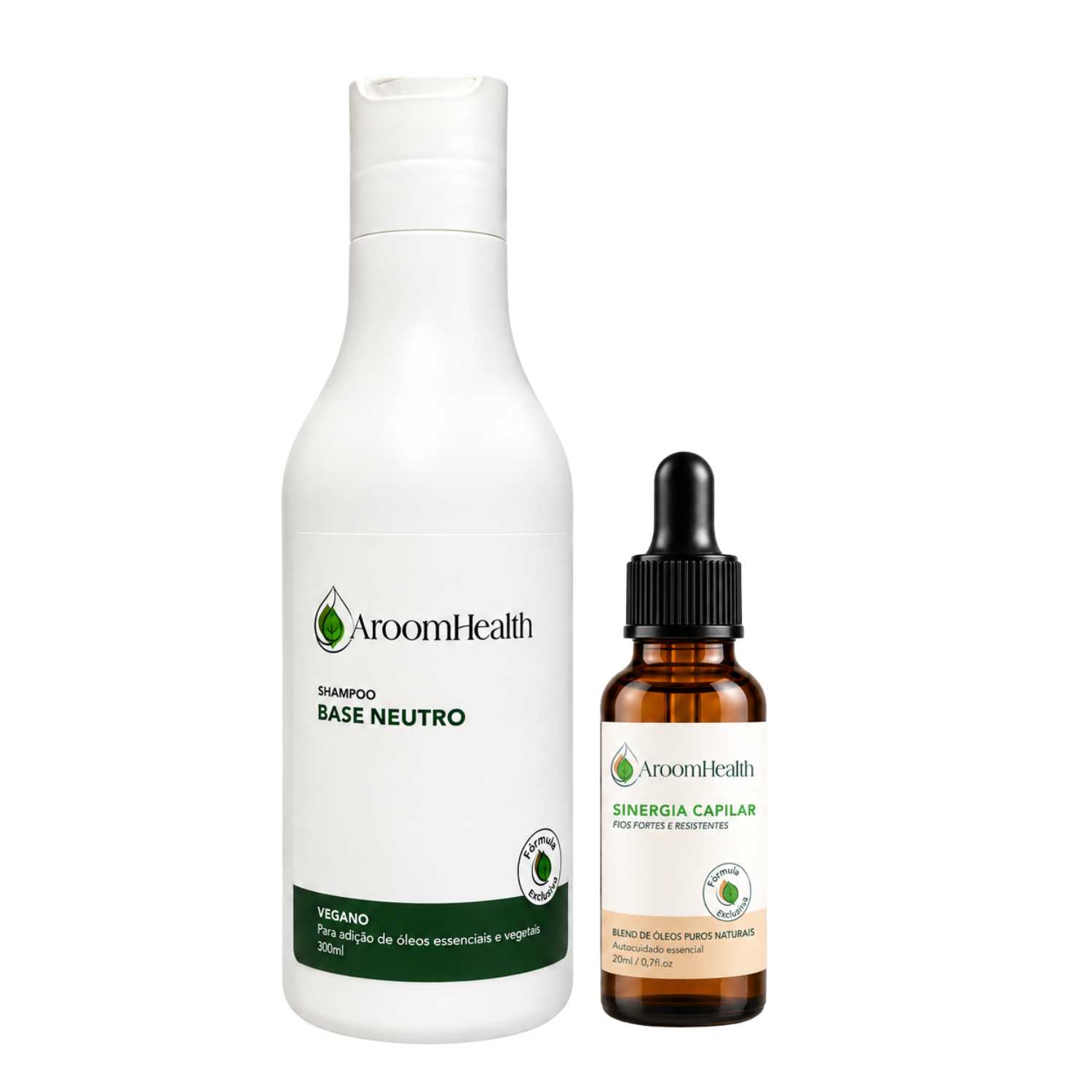 Kit Sinergia Capilar 20 ml + Shampoo Base Neutro Vegano 300 ml
