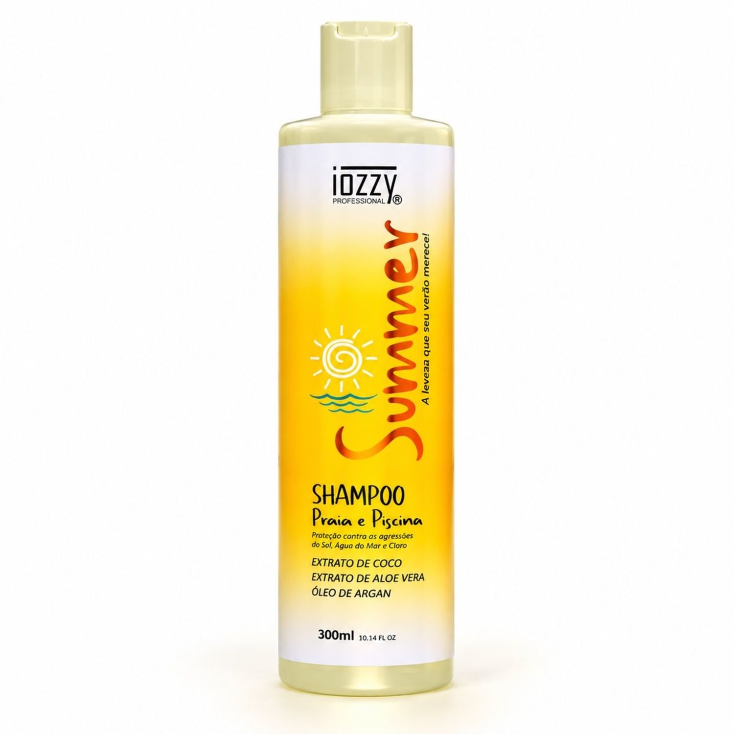 Shampoo Iozzy Summer Praia e Piscina 300ml Proteção Sol Mar Cloro