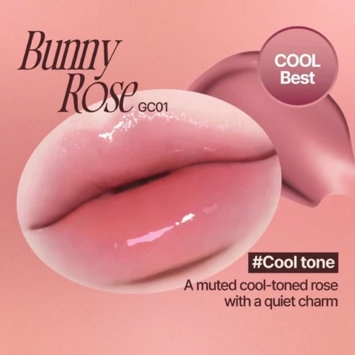 FWEE Rose Obsession Stay-Fit Lip Tint 3.8g Glow:#GC01 Bunny Rose