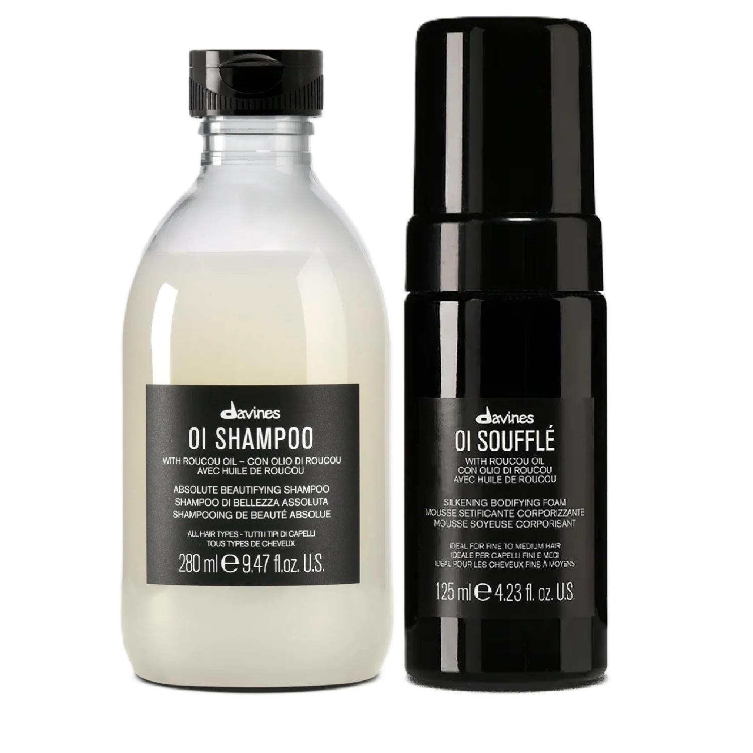 Kit Davines OI Shampoo 280ml + Soufflé 125ml