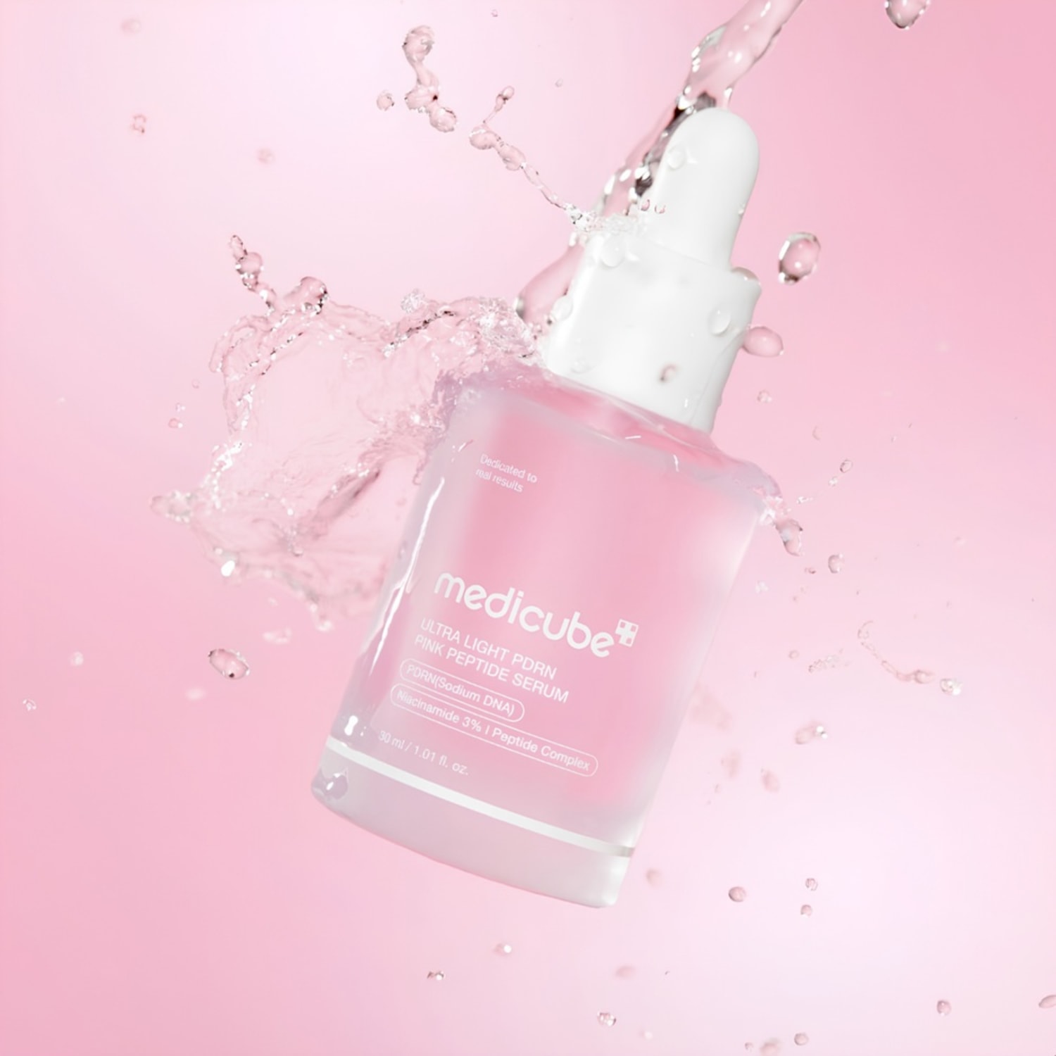 MEDICUBE Sérum Facial Ultra Suave de PDRN e Peptídeos Rosa 30ml