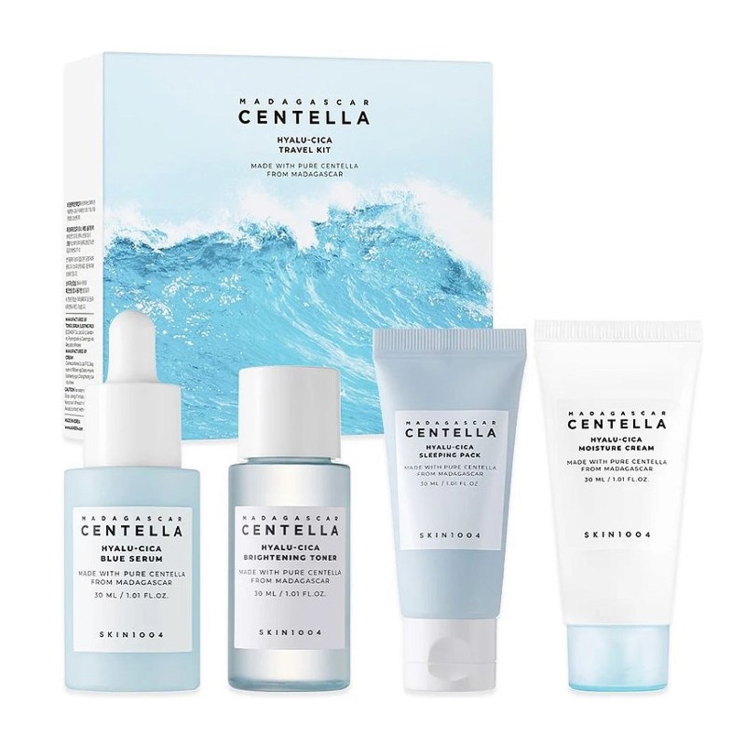 Madagascar Centella Travel Hyalu-Cica Skin1004 - Kit de Viagem