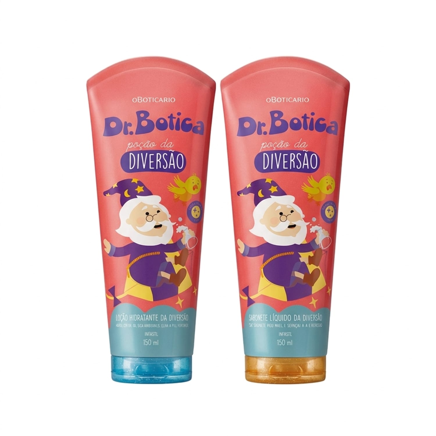 Combo Dr. Botica Poção Da Diversão: Loção Hidratante Corporal 150ml + Sabonete Líquido Corporal 150ml