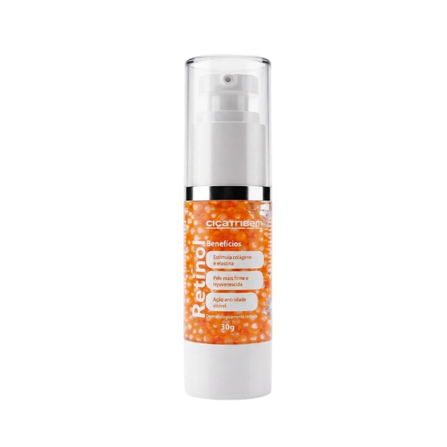 Pérolas de Retinol Cicatribem - Sérum Facial Nanoencapsulado Anti-idade, Renovador, Firmador e Suavizador de Linhas