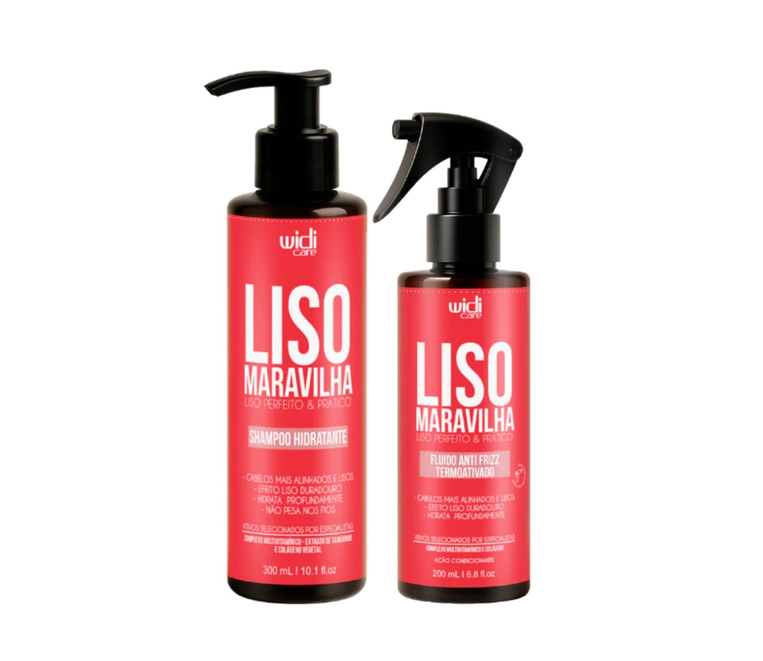 Kit Widi Care Liso Maravilha - Shampoo 300ml + Protetor Térmico 200ml