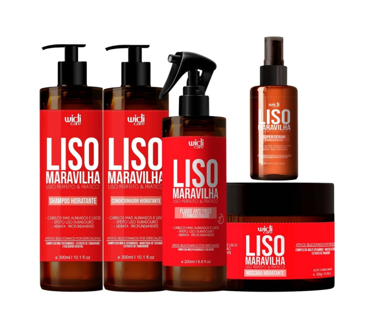 Kit Widi Care Liso Maravilha - Completo (5 Produtos)