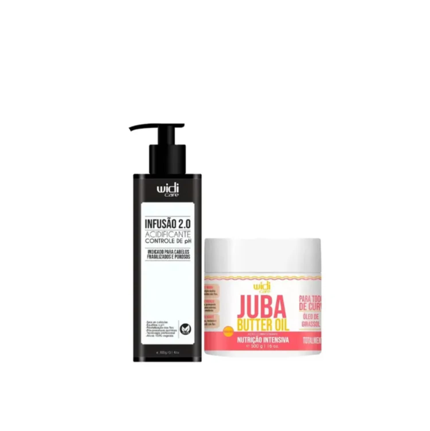 Kit Widi Care Infusão 2.0 - Acidificante 300g +Juba Butter Oil - Tratamento Capilar Nutritivo 500g