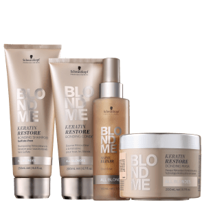 Kit Schwarzkopf Professional BlondMe Reconstrução e Brilho