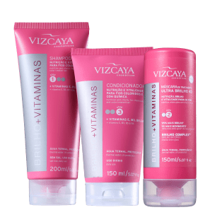 Kit Vizcaya Brilho e Vitaminas Trio (3 Produtos)