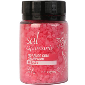 Sais de Banho Espumante Morango Com Champagne Sedução 100g