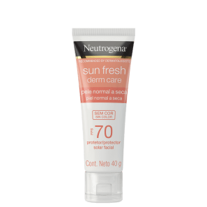 Neutrogena Sun Fresh Derm Care FPS 70 Sem Cor - Protetor Solar Facial 40g