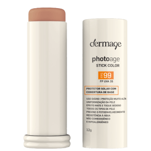 Dermage Photoage Stick FPS 99 Cor D Médio - Protetor Solar com Cor