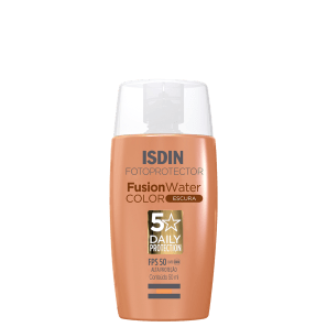 ISDIN Fusion Water 5 Stars Color Escuro FPS 50 - Protetor Solar Facial