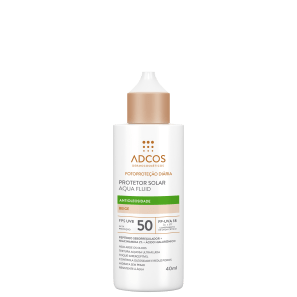 Protetor Solar Facial com Cor Adcos Fotoproteção Diária Aqua Fluid FPS50