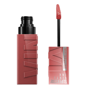 Maybelline NY SuperStay Vinyl Ink Peppy - Batom Líquido Efeito Gloss Espelhado 4,2ml